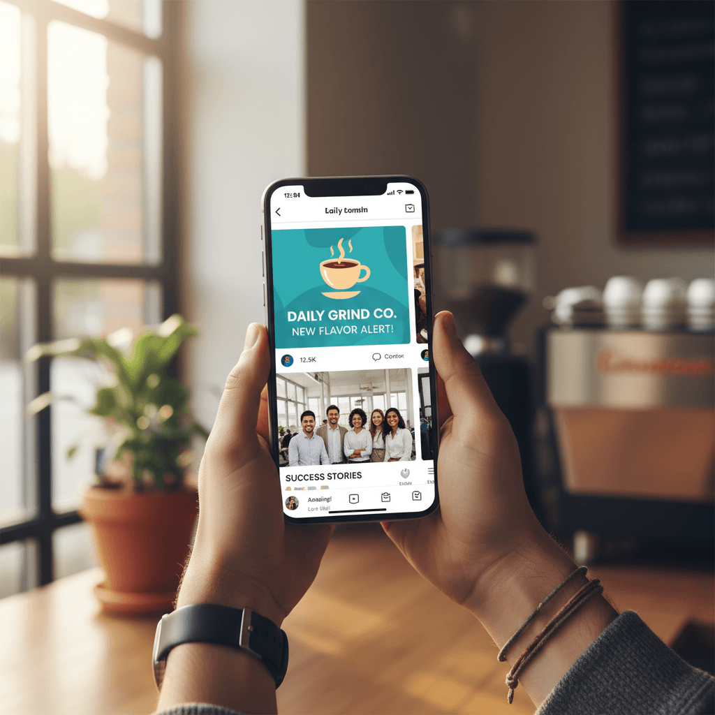 Social media feed management on mobile device
